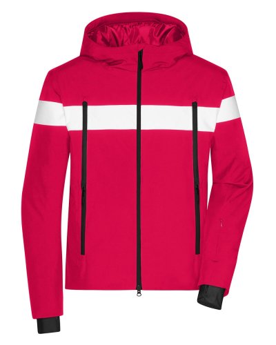 Menâs Wintersport Jacket Light-red/white