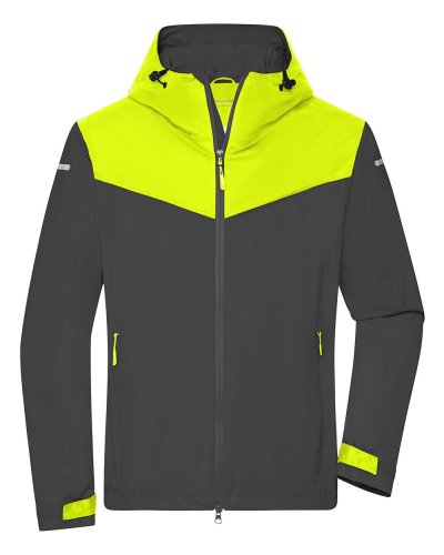 Menâs Allweather Jacket Carbon/bright-yellow/carbon