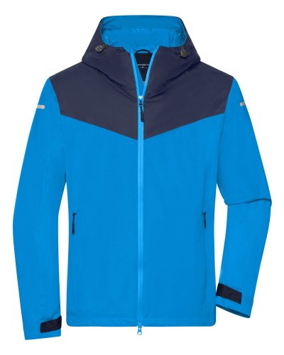 Menâs Allweather Jacket Bright-blue/navy/bright-blue