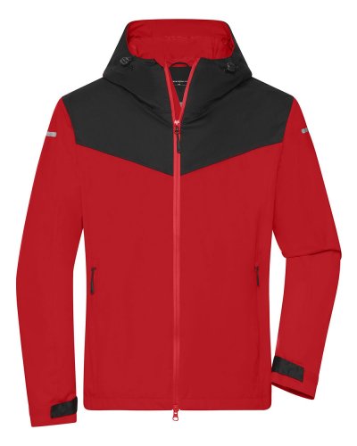 Menâs Allweather Jacket Light-red/black/light-red