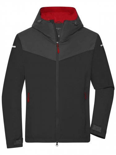 Menâs Allweather Jacket Black/carbon/light-red