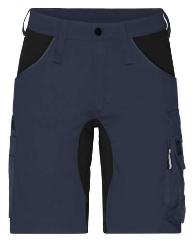 Pantaloncini da lavoro slim fit elastici e funzionali Carbon/Black