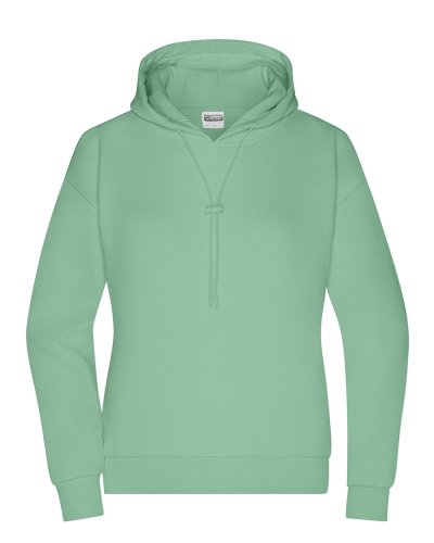 Felpa donna oversize con cappuccio Jade Green