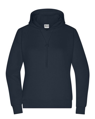 Felpa donna oversize con cappuccio Navy