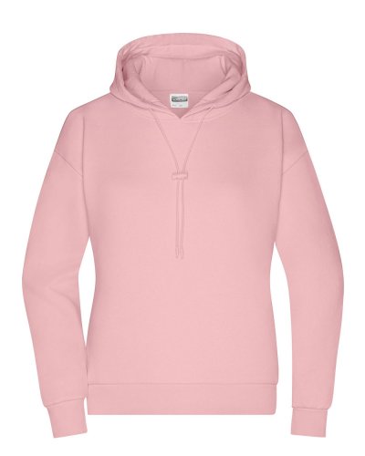 Felpa donna oversize con cappuccio Soft Pink