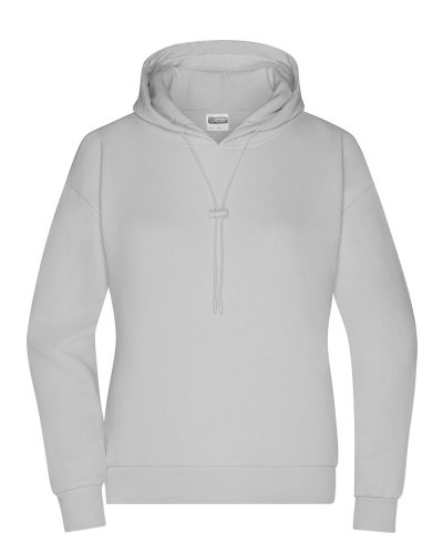Felpa donna oversize con cappuccio Soft Grey