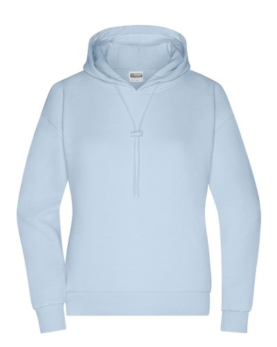 Felpa donna oversize con cappuccio Light Blue