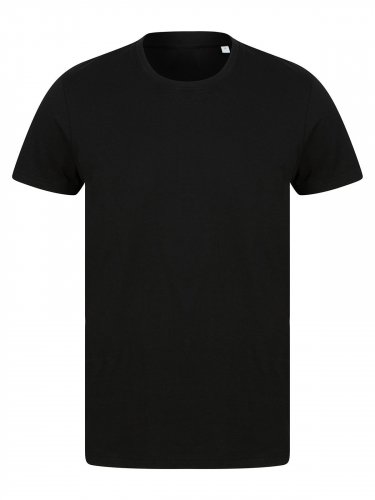 T-shirt unisex maniche set in con design spalla cadente Black