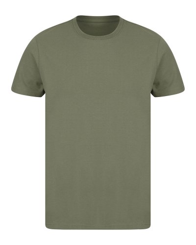 T-shirt unisex maniche set in con design spalla cadente Khaki