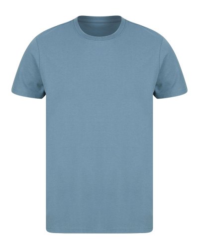 T-shirt unisex maniche set in con design spalla cadente Stone blue