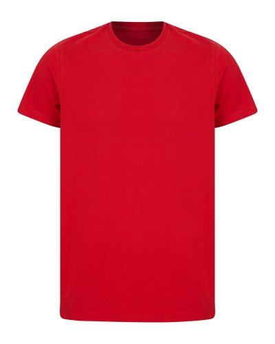 T-shirt unisex maniche set in con design spalla cadente Bright red