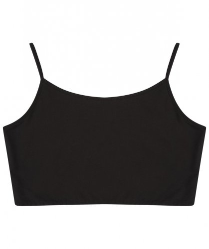 Women's Sustainable Fashion Cropped Cami Top Black