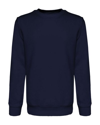 Felpa girocollo in french terry Wonder Navy