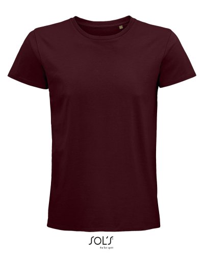 T-shirt uomo aderente girocollo Pioneer Bordeaux