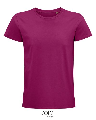 T-shirt uomo aderente girocollo Pioneer Fucsia