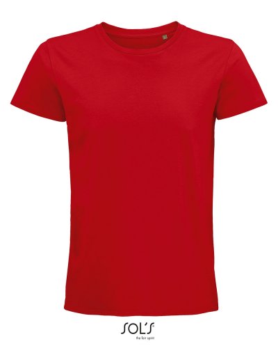 T-shirt uomo aderente girocollo Pioneer Rosso