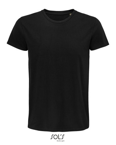 T-shirt uomo aderente girocollo Pioneer Nero Profondo