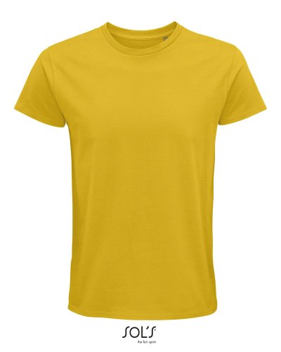 T-shirt uomo aderente girocollo Pioneer Giallo Oro