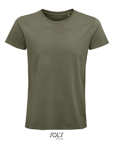 T-shirt uomo aderente girocollo Pioneer Kaki