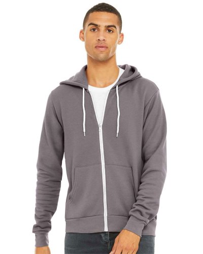 Felpa unisex Poly-Cotton con cappuccio e zip Storm