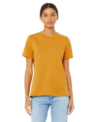 T-shirt donna leggera e super morbida Heather Mustard