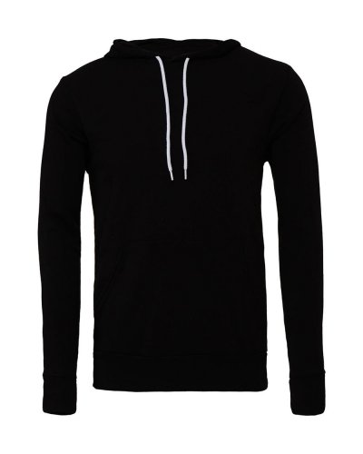 Felpa unisex Poly-Cotton con cappuccio Black