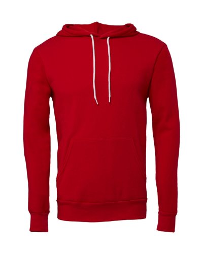 Felpa unisex Poly-Cotton con cappuccio Red