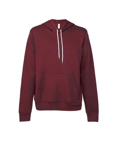 Felpa unisex Poly-Cotton con cappuccio Maroon
