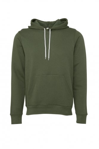 Felpa unisex Poly-Cotton con cappuccio Military Green