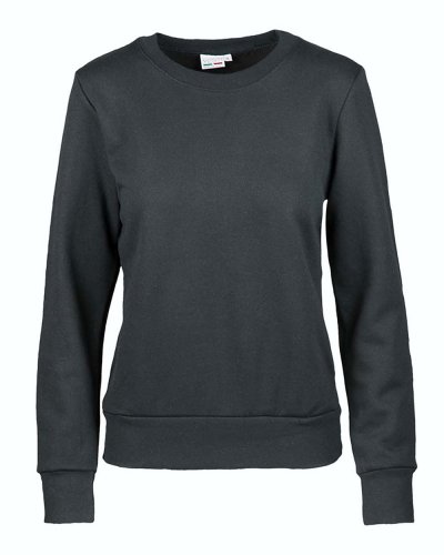 Felpa French Terry donna girocollo Nero