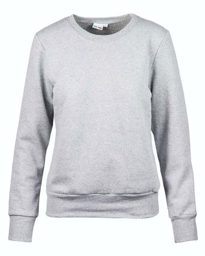 Felpa French Terry donna girocollo Cenere
