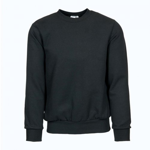 Felpa french terry girocollo Nero