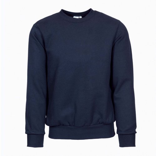 Felpa french terry girocollo Blu