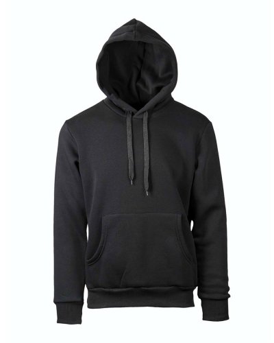 Felpa french terry con cappuccio unisex Nero