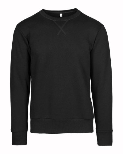 Felpa french terry girocollo unisex Nero