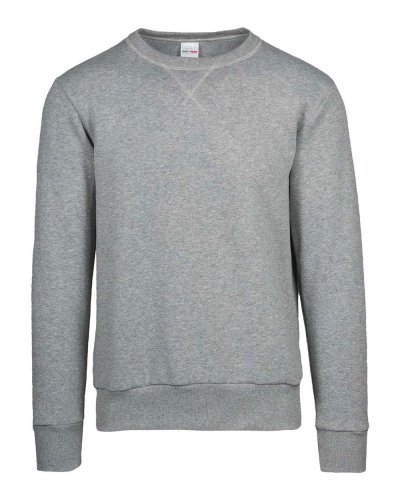 Felpa french terry girocollo unisex Melange Chiaro
