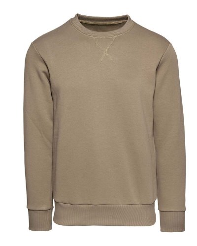 Felpa french terry girocollo unisex Tabacco