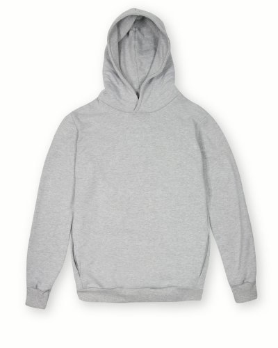 Felpa French Terry con cappuccio Urban fit unisex Sya Melange Chiaro