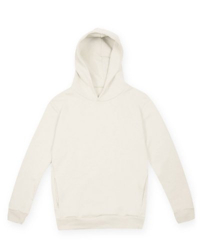 Felpa Soft con cappuccio Urban fit unisex Mya Bianco Panna