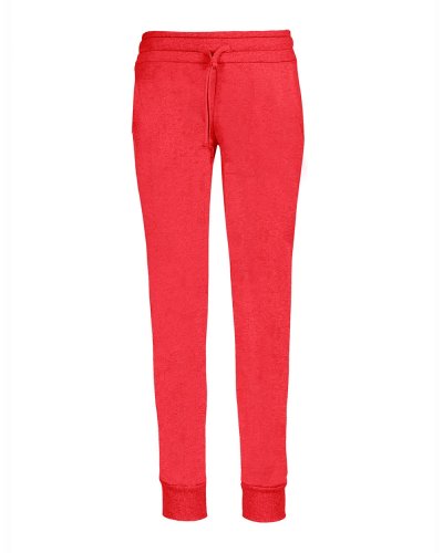 Pantalone new fit donna in felpa soft Rosso