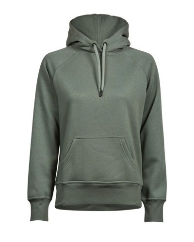 Felpa donna con cappuccio Leaf Green