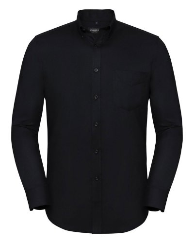Camicia uomo Tailored Button-Down Oxford Nero