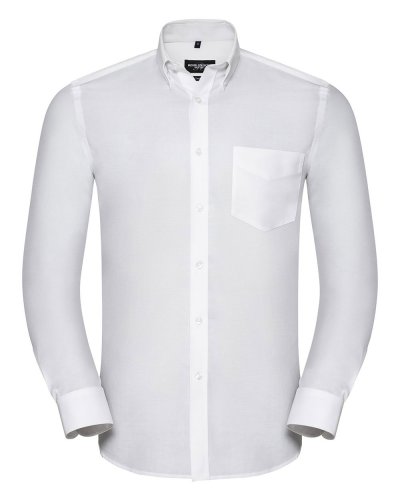 Camicia uomo Tailored Button-Down Oxford Bianco