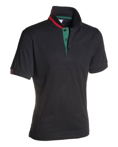 Polo uomo manica corta Memphis Nero