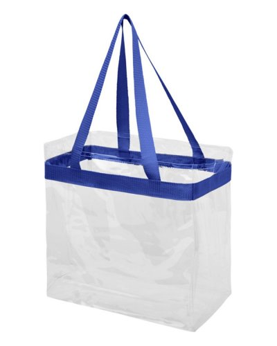Shopper Hampton Blu Trasparente