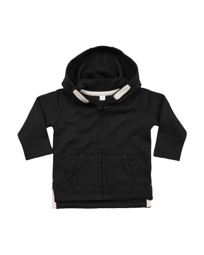 Baby Zipped Hoodie Black