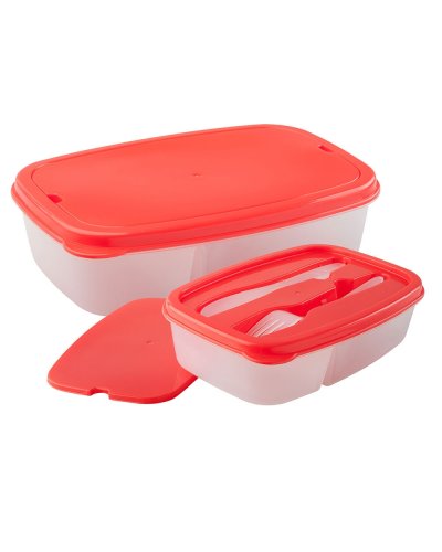 Contenitore porta pranzo in PP Jorn Rosso