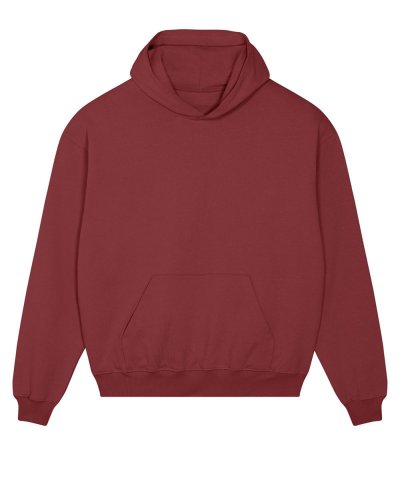 Felpa squadrata unisex con cappuccio Cooper Dry Red Earth