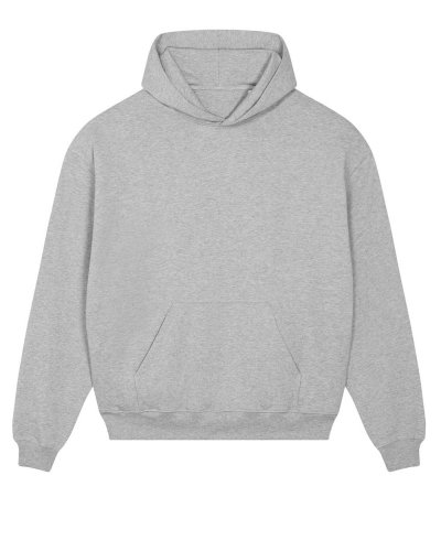 Felpa squadrata unisex con cappuccio Cooper Dry Heather Grey