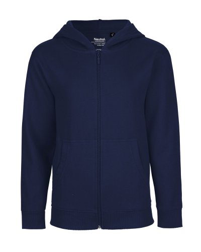 Felpa Bambino cappuccio e zip Navy